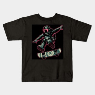 Astronaut Skate Kids T-Shirt